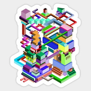 Abstract Maze Sticker